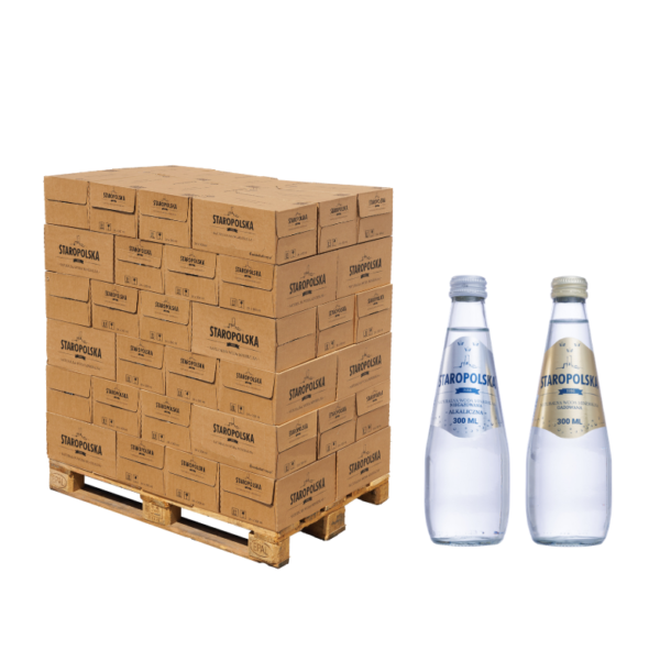 Woda w szkle premium Staropolska 0,3l – paleta od 1 do 6 warstw