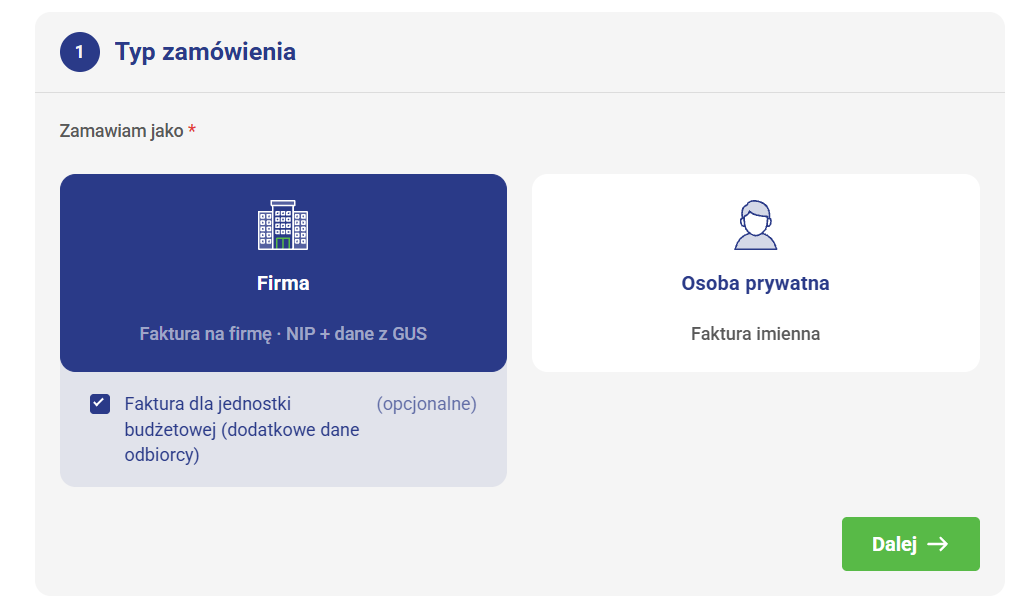 zamówienia dla urzędów